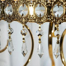 HDCRYSTALGIFTS 20Pcs 38mm Replacement Clear Chandelier Icicle Crystal Prisms Octogan Crystal Bead for Lamp Decor,Gold Bow Tie Connectors by GreenHaven Gardens