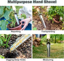 Berry&Bird Seeding Widger,Stainless Steel Seed Dibber Tool with Measuring Scale,Wooden Handle Garden Bulb Trowel for Seed Planting Tool Hand Shovel Planter Transplanter Dibber Soil Digginng by GreenHaven Gardens