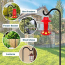 Gtongoko Adjustable Shepherds Hooks for Outdoor 76 Inch Bird Feeder Pole with 7 Prongs Base, 3/4 Inch Thick Heavy Duty for Hanging Bird Feeder, Plant Baskets,1 Pack by CozyNest Decor