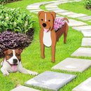 Staffordshire Bull Dog Planter Plant Pots,Cute Garden Dog Flower Planter,Dog Planters Birthday Gifts for Women,Office,Indoor/Outdoor Decor（9.45in*5.79 * 13.39in） by GreenHaven Gardens