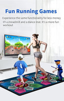 Music Double Dance Mat for Kids and Adults,64G Memory Card,Fitness Dance Games with MV/3D/Cartoon Dance Mode,81pcs MV 885pcs Songs and 1000pcs Games for HDMI TV Fun Senior Flannel Materia by TinyTreasures Baby Boutique