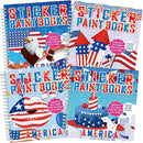 4Pcs Patriotic Paint by Sticker Books Sticker by Number Books Activity Book Puzzle Book Craft Art Gift Memorial Day 4th of July American Star 32 Pictures by TinyTreasures Baby Boutique