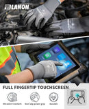 LANON 18 Pairs Safety Work Gloves, Mechanic Working Gloves for Men,Breathable PU Coated, Seamless Knit,Double Wash, Grey, Large by GreenHaven Gardens