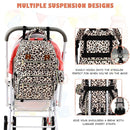 Baby Diaper Bag Backpack Travel Diaper Bags for Baby Girl Boy Large Capacity Baby Bag Backpack for Women Leopard Print by TinyTreasures Baby Boutique