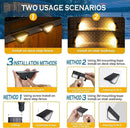 SOLPEX Solar Step Lights for Outside, 24 LEDs Solar Stair Lights Outdoor Waterproof Decor for Porch, Front Door, Stair, Step, Deck, Fence, Balcony, Patio, Wall, Yard, Garden(12 Pack, Warm White) by GreenHaven Gardens