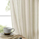 Joydeco Linen Curtains 90 Inch Length 2 Panel Sets,Light Filtering Curtains for Bedroom 70 Inch Wide Living Room Drapes with Back Tabs & Rod Pockets (W70 x L90 Inch, Beige) by CozyNest Decor