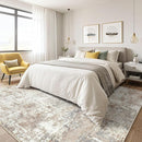 7x10 Area Rug Living Room: Washable Large Abstract Modern Soft Rugs Stain Resistant Indoor Floor Non-Slip Accent Carpet for Young Career Worker Aged 25-34 - Bedroom Playroom Office Dining Room by TinyTreasures Baby Boutique