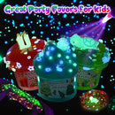 LAWOHO 6 Packs Red & Green Slime for Kids- Clear, Butter, Cloud Slime Making Kit with Glow in The Dark Add-ins & Charms, Slimes Kit for Boys & Girls Party Favors, Birthday Halloween Christmas Easter by TinyTreasures Baby Boutique