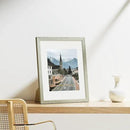 Vittanly 11x14 Picture Frames Set of 9, Shatter Resistant Plexiglass, Display 8x10 Pictures with Mat or 11x14 without Mat, Photo Frames for Wall or Tabletop, Engineered Wood, Driftwood by CozyNest Decor