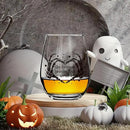 The Horrors Persist But So Do I Wine Glass,Skeleton Heart Hands,Funny Halloween&Valentine's Day Wine Glass,15oz by CozyNest Decor