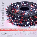 JMEXSUSS 500 LED Red and White Christmas Lights, 173ft 8 Modes Christmas String Lights Outdoor Waterproof Plug in Christmas Tree Lights for House Xmas Tree Party Holiday Decor by GreenHaven Gardens