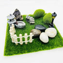 Cayway 26 PCS Outdoor Fairy Garden Miniatures Mini Zen Garden Accessories, Artificial Garden Grass, Model Trees, Terrarium Ornaments, Dollhouse Supplies, Bonsai Decorative Craft Tools Kit by GreenHaven Gardens