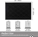 BEQHAUSE Dirt Trapper Door Mat 24" x 36", Doormat Non-Slip Entryway Rugs Washable, Dog Door Mat Stain Resistant and Absorbent Welcome Floor Mat for Front Back Door, Muddy Wet Shoes & Paws, Black by CozyNest Decor