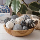 ANDALUCA Decorative Balls Bag Bowl Filler Home Decor (Grey) by CozyNest Decor