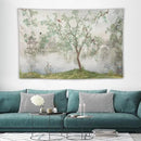 HZOHNAGO Japanese Tapestry Tree Misty Garden Lake Printed Wall Tapestry Ink Painting Wall Hanging for Bedroom Living Room Dorm 60" W x 40" H by CozyNest Decor