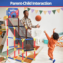 Kids Arcade Basketball Game with Electronic Scoreboard and Cheer Sounds, Indoor Outdoor Basketball Hoop with 4 Balls, Game Toy Gift for Ages 3-12 Boys and Girls by TinyTreasures Baby Boutique