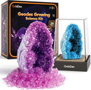 GobiDex Geodes Growing Science Kit for Kids Age 6-8-12, Geodes with Crystals Grow Fast in (24H), STEM Educational Science Experiments Toys, Geology & Rock Enthusiasts Collection, Gifts for Boys Girls by TinyTreasures Baby Boutique