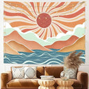 Lunerfex Boho Sun Tapestry Sunset Wall Tapestry, Mountain Tapestries for Bedroom 80s Tapestries Wall Hanging for Bedroom Living Room Decor Boho-2 70"x90" by CozyNest Decor