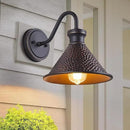 Gooseneck Outdoor Wall Sconce 1-Light E26 Socket Farmhouse Wall Mount Porch & Patio Lights,9.3Inch Width Casting Aluminum Shade,Oil Rubbed Bronze,Easily Installed in Outdoor and Indoor. by CozyNest Decor