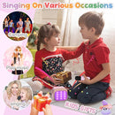 FLUESTON Mini Karaoke Machine for Kids Adults, Portable Bluetooth Speaker with 2 Wireless Microphones, Birthday Kids Gifts Toys for Girls Ages 3, 4, 5, 6, 7, 8, 9,10,11,12+ Years Old by TinyTreasures Baby Boutique