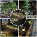 XMCOSY+ Solar Pathway Lights Outdoor, High Lumens LED Garden Lights with 2 Lighting Modes, Solar Powered Light, IP65 Waterproof Auto ON/Off for Yard Walkway Driveway Decor (Warm & Cool White) by GreenHaven Gardens