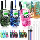 Vvinca Walkie Talkies for Kids Rechargeable 3 Pack, Army Toys for Boys Girls Ages 3-13 Outdoor Military Camping Toy Birthday Gift, Walkie-Talkie 3KM Long Range 2 Way Radios 22 CH with Flashlight by TinyTreasures Baby Boutique