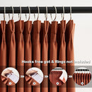 KEQIAOSUOCAI Burnt Orange Window Curtains 63 Inches Long, Block Out Room Darkening Insulated Memory Shape Boho Muted Ochre Orange Curtain for Bedroom 40 Inch Wide Each Panel,Set of 2,Pinch Pleat by TinyTreasures Baby Boutique