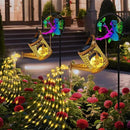 Solar Lights Garden Decorative, Solar Watering Can with Cascading Lights, Waterproof Metal Lantern with Fairy Shepherd Hook, Outdoor Decor for Yard, Patio, Lawn, and Pathway by GreenHaven Gardens