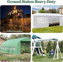 12 inches 12-Pack Trampoline Stakes Anchors High Wind Stake Heavy Duty U Hooks for Ground Lawn Garden Yard Stakes for Decorations Swing Set Shed by CozyNest Decor