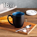 GBHOME 16oz Coffee Mugs Set of 6, Large Ceramic Coffee Mugs for Man, Woman, Dad, Mom, Modern Coffee Mugs Set with handle for Tea/Latte/Cappuccino/Milk/Cocoa. Dishwasher&Microwave Safe,Multi-Color by CozyNest Decor