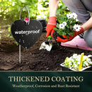 30-Pack Iron Metal Heart Shaped Garden Markers Weatherproof Metal Plant Labels Large Planting Seedling Stake Signs, for Seedlings Herbs Vegetable Greenhouse Gifts with White Marker Pen Labels by GreenHaven Gardens