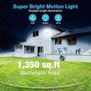 Olafus 100W LED Security Light Motion Sensor Outdoor Light, 2 Pack Motion Flood Light Dusk to Dawn, 9000LM Super Bright 6500K Exterior Motion Detector Floodlight for Garage Yard Porch Eave IP65, Black by GreenHaven Gardens