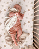 Bassinet Sheet for Baby Boy and Girl 2 Pack, Fitted Sheets for Rectangle, Oval, Hourglass Bassinet Mattress, Muslin Moses Basket Sheets with Neutral Style (Teddy & Friends) by TinyTreasures Baby Boutique