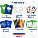 Skillmatics Storybook Art Kit - Create Adventure Stories, DIY Craft & Writing Kit with 300+ Stickers, Scrapbooking & Journal Activity, Gifts for Kids Ages 5, 6, 7, 8, 9, 10 by TinyTreasures Baby Boutique