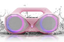 Bluetooth Speaker 80W(Peak)Loud with Bass, 20H Playtime, IPX7 Waterproof, RGB Lights, TWS, Large Portable Wireless Speakers for Outdoor, Home, Party, Pool, Beach, Tailgating, Gym, Work, Gifts (Pink) by TinyTreasures Baby Boutique