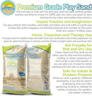Classic Sand and Play Sand for Sandbox, Table, Therapy, and Outdoor Use, 40 lb. Bag, Natural, Non-Toxic, Wet Castle Building for Creativity and Stimulates Sensory Skills by GreenHaven Gardens