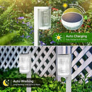 Solar Pathway Lights Outdoor, 6 Pack Upgraded Outdoor Solar Lights for Outside Super Bright Up to 12Hrs, IP65 Waterproof Solar Garden Lights for Yard Landscape Path Walkway Decoration(Cool White) by CozyNest Decor