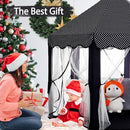 Monobeach Princess Tent Girls Black Large Playhouse Kids Castle Play Tent with Star Lights Gift Toy for Children Indoor and Outdoor Games by TinyTreasures Baby Boutique