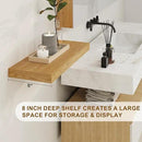 Floating Shelves for Wall, 8 Inch Deep Floating Shelves, 24"W x 8"D Wall Shelves Set of 2, Rustic Wood Floating Shelf for Home Decor, Deep Storage Shelves for Kitchen, Bedroom, Living Room by CozyNest Decor