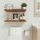 Floating Shelves for Wall 24 inchs Long, 9.1” Deep x 1.5” Thick Wall Shelves for Bedroom, Living Room, Bathroom，Kitchen, Office, Rustic Farmhouse Shelf Decor with Invisible Bracket, Set of 2 by CozyNest Decor