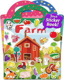 Benresive Reusable Sticker Books for Kids 2-4, Sticker Books for Toddlers 1-3 2-4, Toddler Travel Toys Activities Crafts Gifts - Farm, Animal and Season by TinyTreasures Baby Boutique
