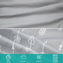 4-Pack Fitted Mini Crib Sheets for Boys and Girls - Breathable, Soft Microfiber Baby Sheets in Grey and Pink by TinyTreasures Baby Boutique