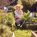 BATTIFE 10 Packs Patriotic Sparkly Reflective Pinwheels for Yard and Garden, American Flags Blinding Birds Pin Wheel Scare Birds & Animal Away, Wind Spinner for 4th of July by GreenHaven Gardens