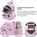 CLUCI Kids Backpack for Girls Bookbags Preschool Backpack Toddler Daycare School Bag Elementary Kindergarten Lightweight Waterproof Pink Unicorn by TinyTreasures Baby Boutique