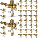 Ferraycle 40 Pieces 1/2 Inch Brass Impact Sprinkler Head with Nozzles Heavy Duty Adjustable 0-360 Degrees Impulse Sprinkler Head Lawn Watering for Yard Irrigation by GreenHaven Gardens