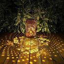 2 Pack Solar Lanterns Outdoor Waterproof, Butterfly Rose Garden Decor Birthday Gifts for Women Mom Grandma Hanging Solar Lights Metal Solar Decoration Outside for Yard, Patio, Lawn, Pathway by GreenHaven Gardens