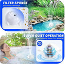 Floating Pool Fountain with Remote, Whale Pool Fountain with Lights, Rechargeable Pool Water Fountain, Above Ground Pool Fountain Waterfall, Swimming Pool Fountains for Inground Pool-1PC by GreenHaven Gardens