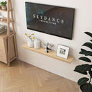 Fun Memories 48 Inch Floating Shelves for Wall, Deep Rustic Solid Pine Wood Floating Shelf - Farmhouse Wall Mounted Display Shelf with Heavy-Duty Metal Bracket, 48" W x 8" D, Set of 1, Unfinished by CozyNest Decor