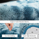 Area Rugs 8x10, Fluffy Rugs for Living Room, Ultra Soft Rugs for Bedroom, Non-Slip Indoor Carpet for Nursery, Kids Room, Playroom, Home Decor, Tie-Dyed Blue by TinyTreasures Baby Boutique