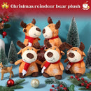 Liliful 10 Pack 8 Inch Christmas Reindeer Stuffed Plush Toy Christmas Elk Deer Stuffed Animal Toys Xmas Plush Elk with Red Scarf Winter Holiday Decoration Gifts for Boys Girls by TinyTreasures Baby Boutique